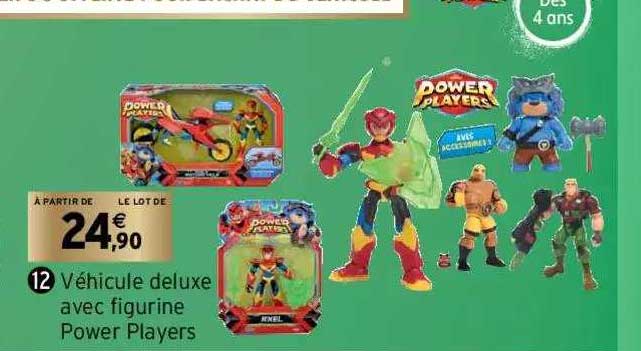 véhicule deluxe avec figurine power players