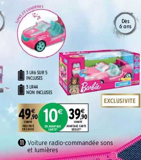 voiture radio-commandée sons et lumières