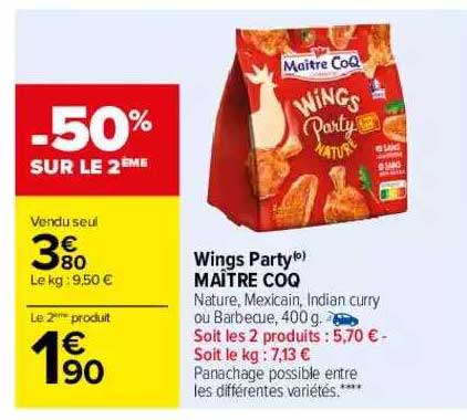 wings party maître coq