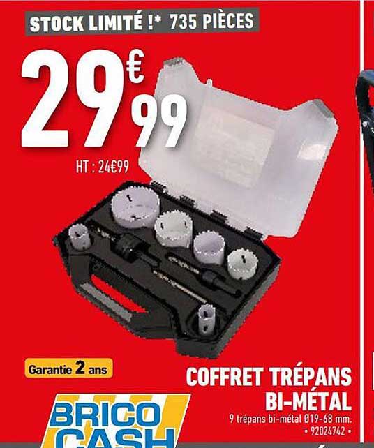 coffret trépans bi-métal