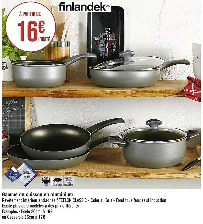 Gamme De Cuisson En Aluminium Finlandek