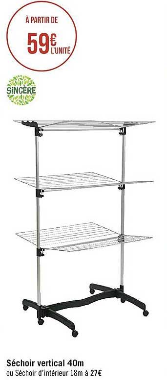 Séchoir Vertical 40 M Sincère