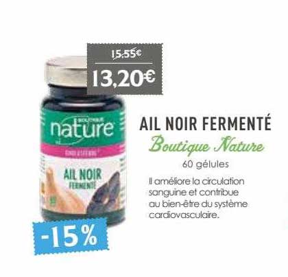 ail noir fermenté boutique nature