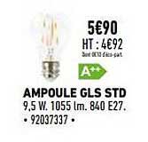 ampoule gls std