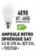 ampoule rétro sphérique sat