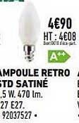 ampoule rétro std satiné