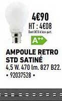 ampoule rétro std satiné