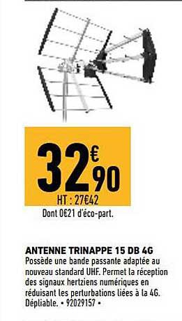 antenne trinappe 15 db 4g