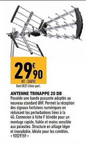 antenne trinappe 20 db