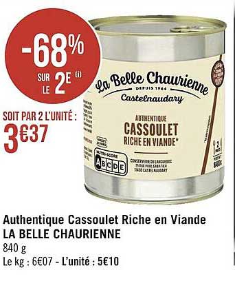 authentique cassoulet riche en viande la belle chaurienne