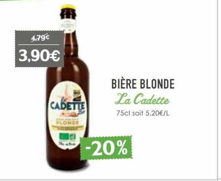 bière blonde la cadette