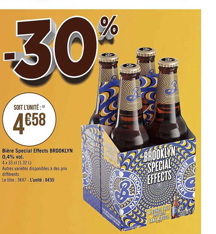 bière spécial effects brooklyn 0,4% vol.