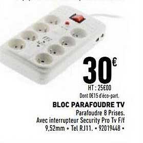 bloc parafoudre tv