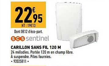 Carillon Sans Fil 120 M Scs Sentinel