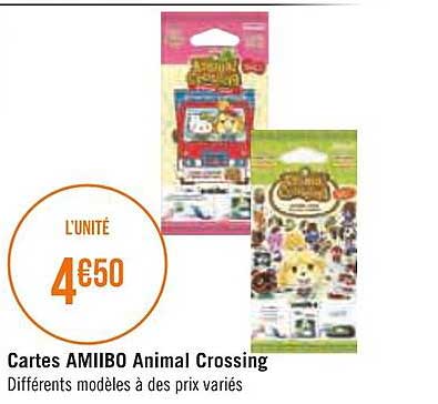 cartes amiibo animal crossing