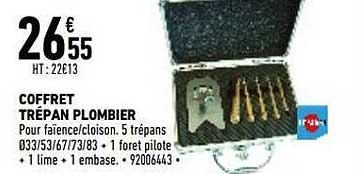 coffret trépan plombier