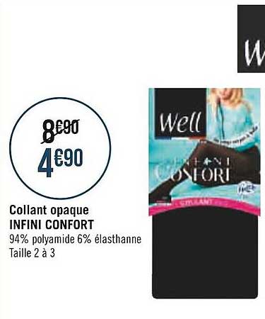 collant opaque infini confort well