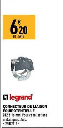 connecteur de liaison équipotentielle legrand