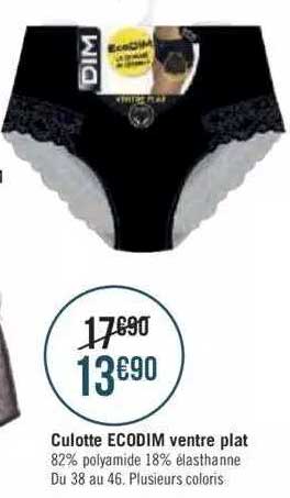 culotte ecodim ventre plat