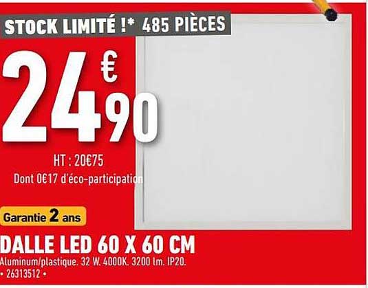 Dalle Led 60 X 60 Cm