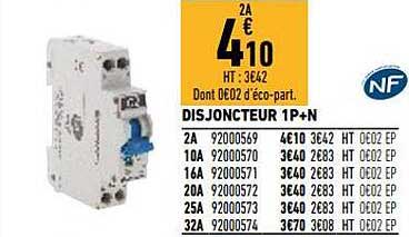 Disjoncteur 1p+n