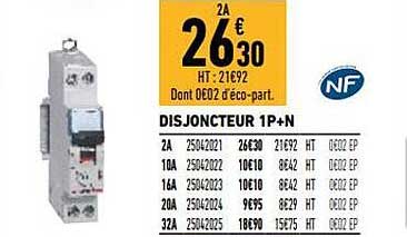 disjoncteur 1p+n