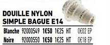 Douille Nylon Simple Bague E14