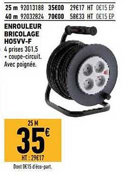 Enrouleur Bricolage H05vv-f