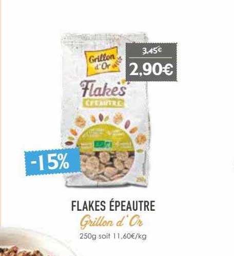 flakes épeautre grillon d'or