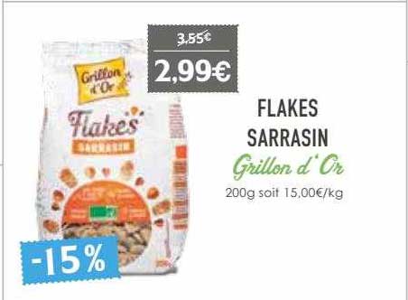 flakes sarrasin grillon d'or