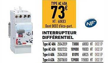interrupteur différentiel