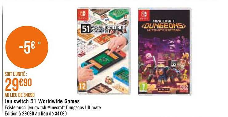 jeu switch 51 worldwide games