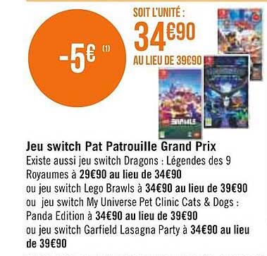 jeu switch pat patrouille grand prix