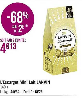 l'escargot mini lait lanvin