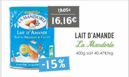 lait d'amande la mandorle