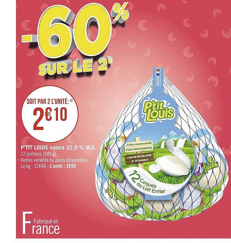 p'tit louis nature 22,9% m.g.