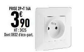 prise 2p+t 16A