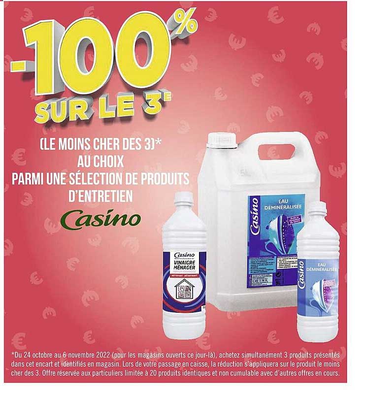 produits d'entretien casino