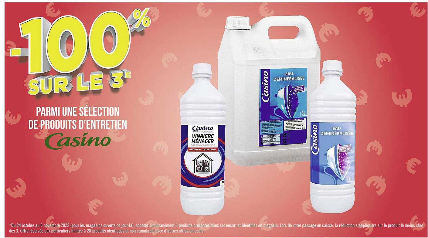 produits d'entretien casino