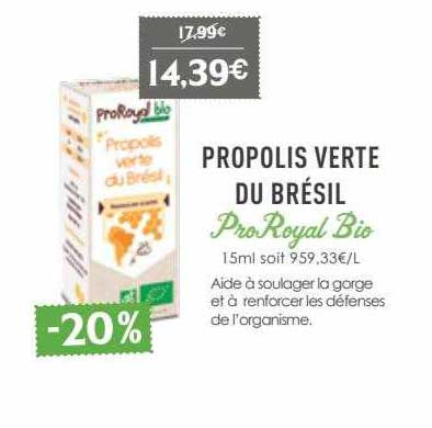 propolis verte du brésil pro royal bio