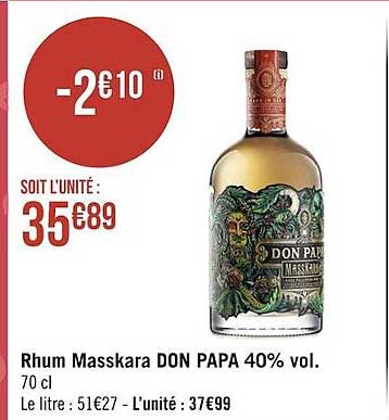 Rhum Masskara Don Papa 40% Vol.