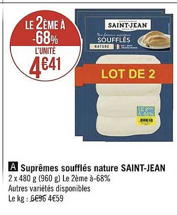 suprêmes soufflés nature saint-jean