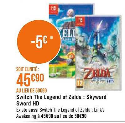 switch the legend of zelda : skyward sword hd
