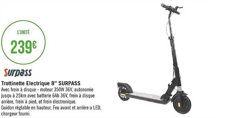 Trottinette électrique 8" Surpass