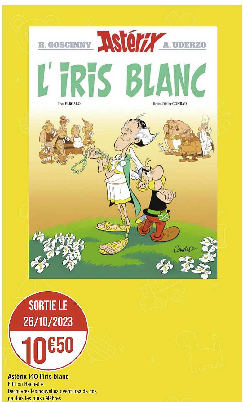 astérix t40 l'iris blanc