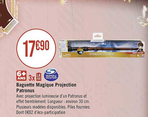 baguette magique projection patronus spin master