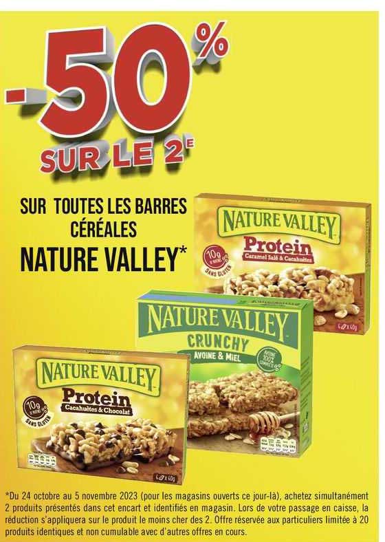 barres céréales nature valley