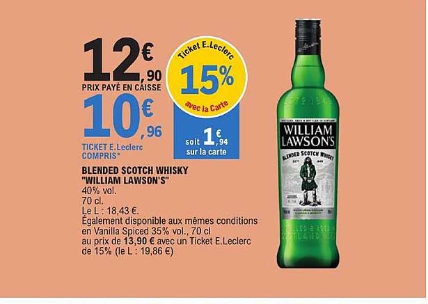 blended scotch whisky "william lawson's"