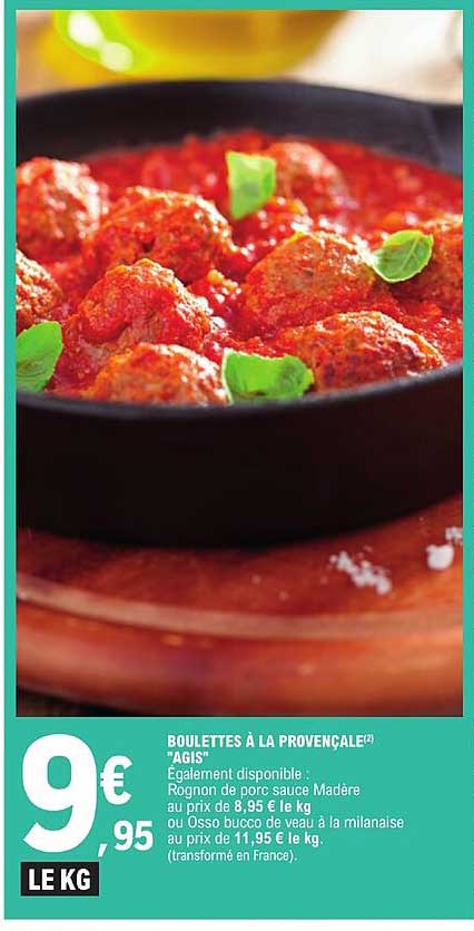 boulettes à la provençale "agis"
