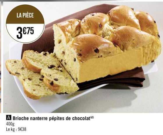 Brioche Nanterre Pépites De Chocolat